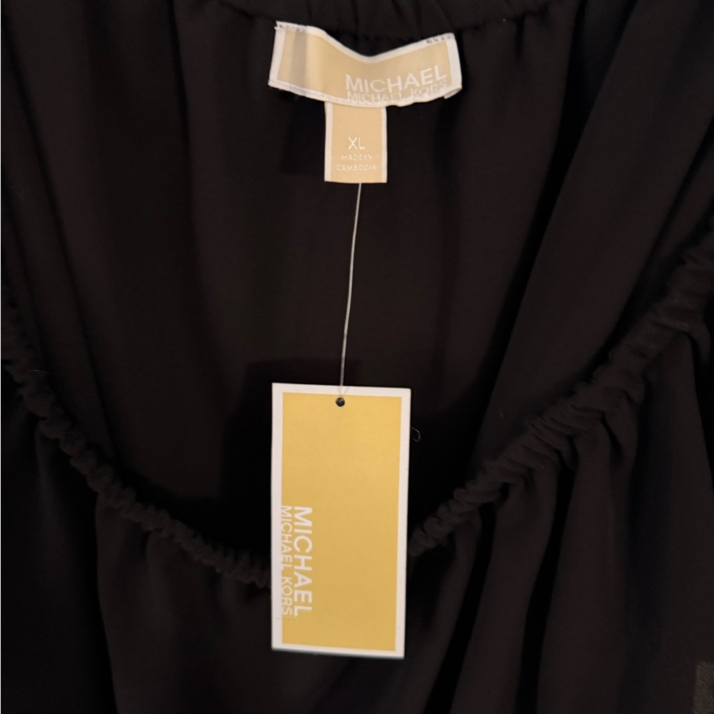Michael Kors Black Ruffle Blouse - Picture 5 of 6